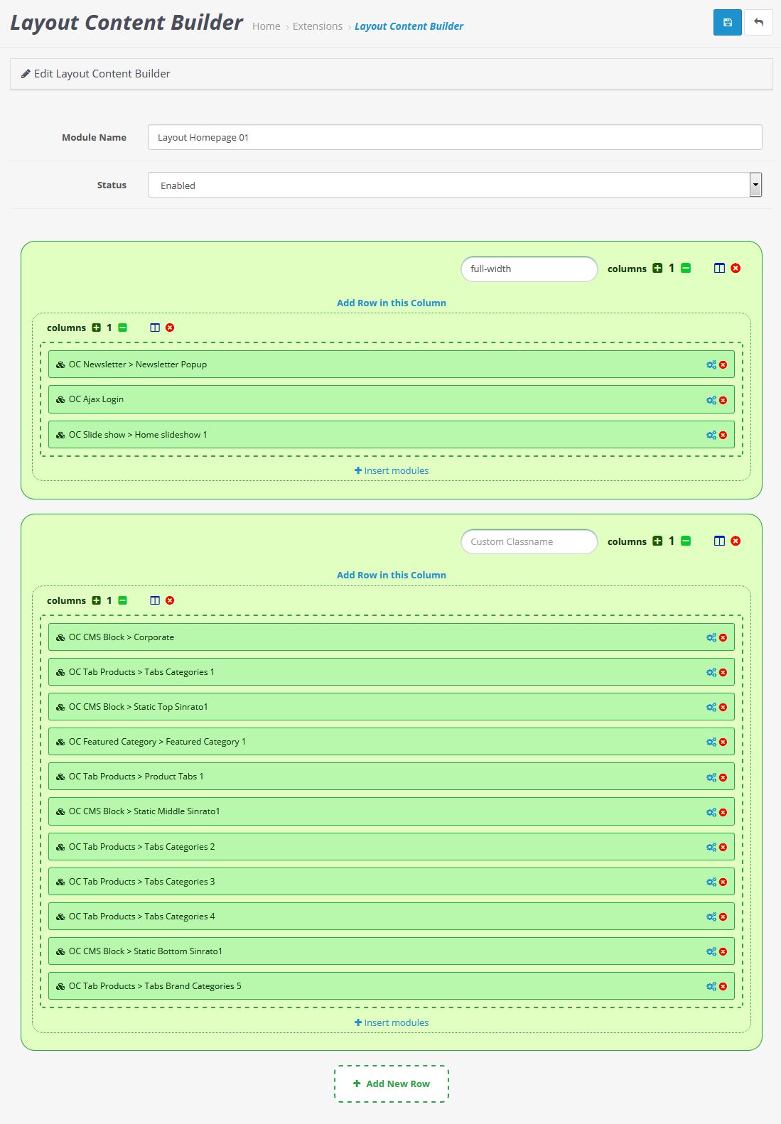 layout content builder home