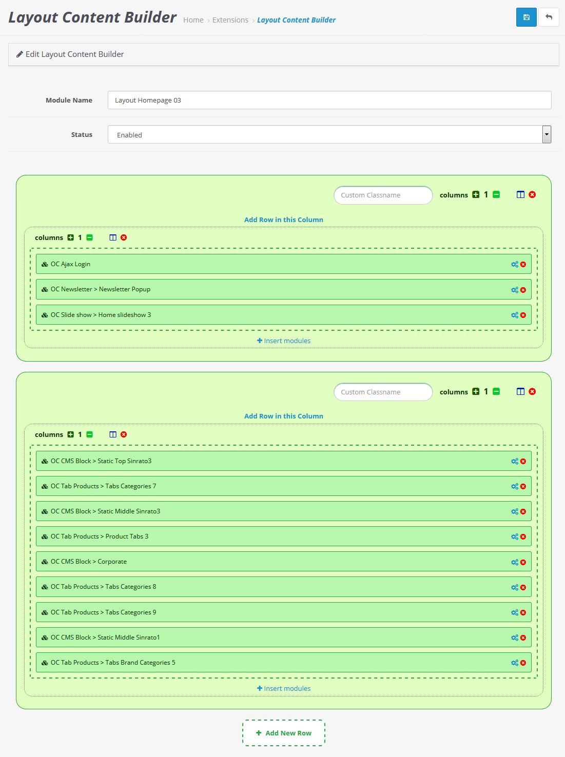 layout content builder home