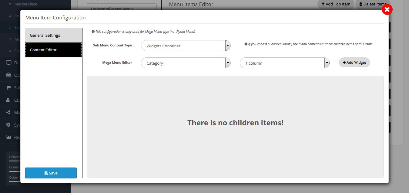 tab content editor