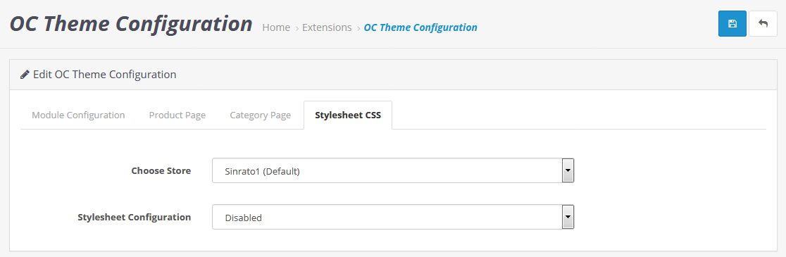 theme configuration