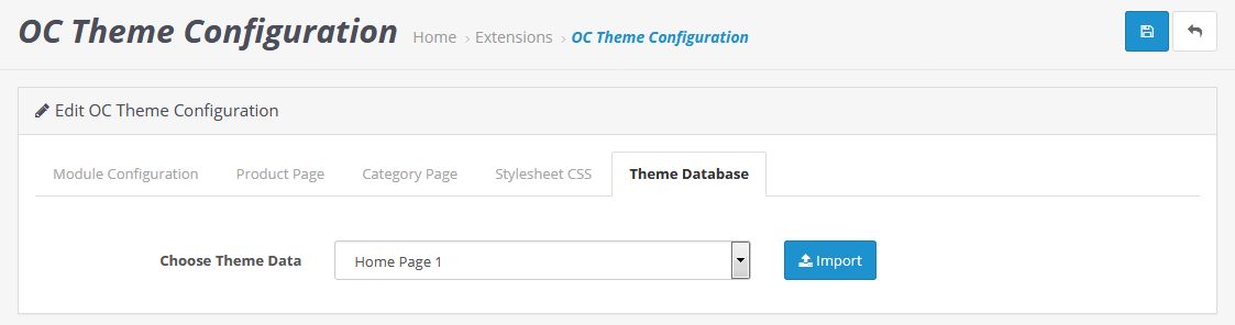 theme configuration
