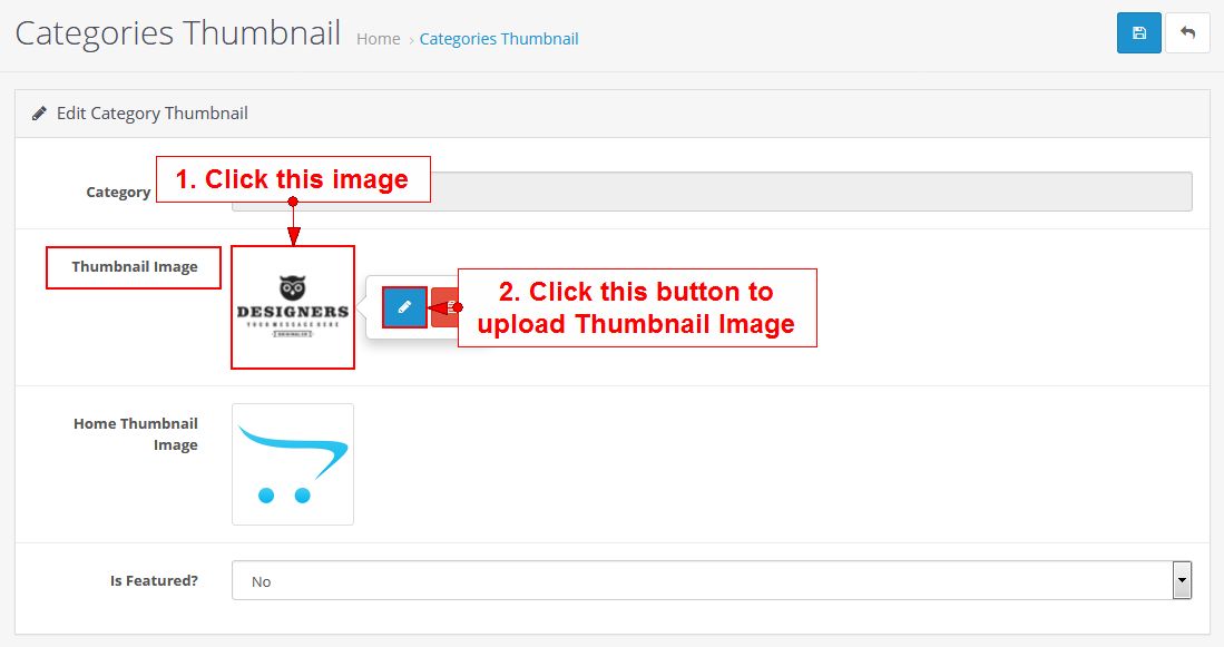 upload thumbnail image