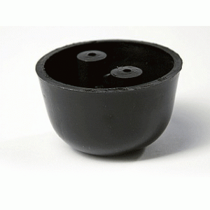 Опора "Чашка" 51мм, d 80 цвет черный/200 уп.
