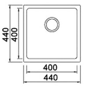 Seaman Eco Roma SMR-4444A (std.) Мойка 440*440*200 мм, квадр., нерж., Red Bronze, подстол.