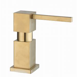 Дозатор для жидкого мыла квадратный, SSA-013 (Gold)