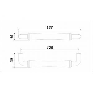 RS446EAB.4/128 (Ручка мебельная MASTER)