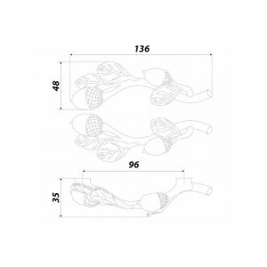 RS447AB.4/96 (Ручка мебельная, пара L+R PIP)