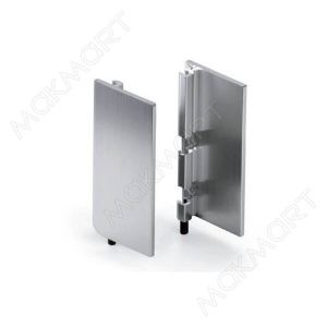 Комплект закрытых заглушек (2шт) для профиля 8006, отд. алюминий анодир.