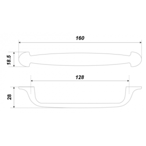 RS284TFL.4/128 (Ручка мебельная NOEL)