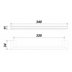 RS285BSN/SC.4/320 (Ручка мебельная ARCADA)