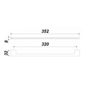 RS321BN.5/320 (Ручка мебельная LINK)