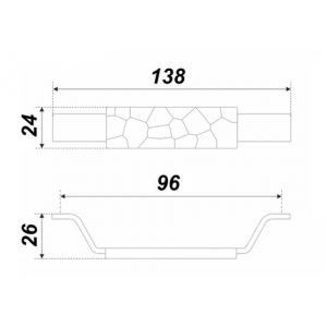 RS322BAC.5/96 (Ручка мебельная LOFT)