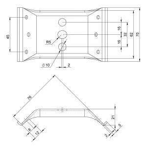 002-05 БОБЫШКА (СТЯЖКА) ДЛЯ СТОЛА (ЦИНК)