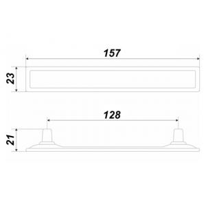 RS123BAZ.4/128/W (Ручка мебельная TOTEM)