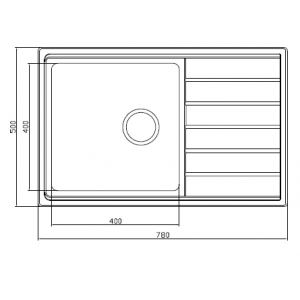 Мойка Seaman Eco Roma SMR-7850A (B-Single Slam-shut)