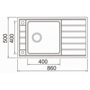 Мойка Seaman Eco Roma SMR-8650A (B-Single Slam-shut)