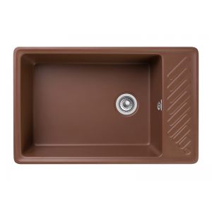 GranFest QUARZ Мойка чаша+кр 760*480 (терракот) арт.GF-ZL-51 терракот