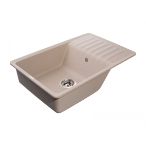 GranFest QUARZ Мойка чаша+кр 760*480 (песок) арт.GF-ZW-72