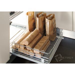 Корзина 600 напр. BLUM п/в с доводчиком цвет хром ССТВМ260C