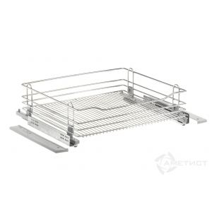 Корзина 600 напр. BLUM п/в с доводчиком цвет хром ССТВМ260C