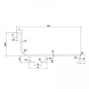 Профиль Г-образный L=4050 Золото