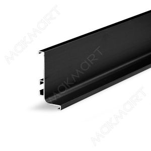 Gola Профиль горизонтальный с одним закруглением L=4100мм, отделка черный шлифованный