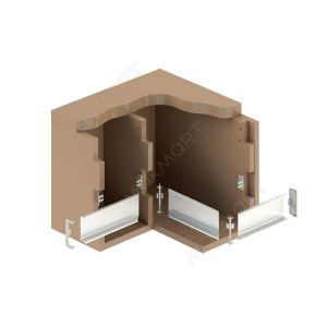 Gola Профиль горизонтальный с двумя закруглениями L=4100мм, отделка белая Gola Профиль горизонтальный с двумя закруглениями L=4100мм, отделка белая