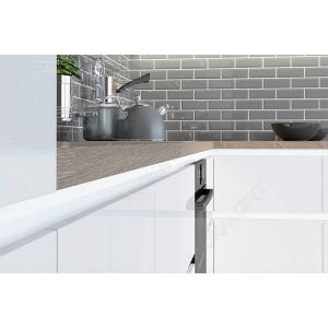 Gola Профиль горизонтальный с двумя закруглениями L=4100мм, отделка белая Gola Профиль горизонтальный с двумя закруглениями L=4100мм, отделка белая