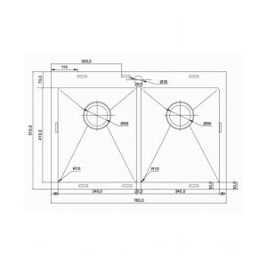 Мойка Seaman Eco Marino SMB-7651DS (B-Single Slam-shut)