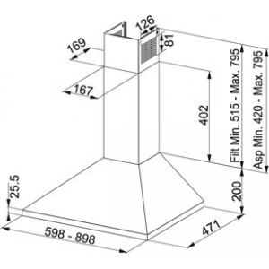 110.0150.041 Вытяжка FJO 614W  XS