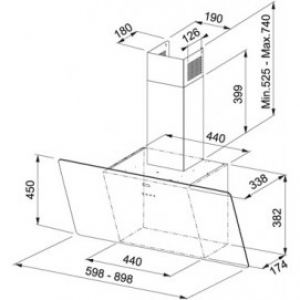 110.0361.903 Вытяжка FPJ 615 V WH A