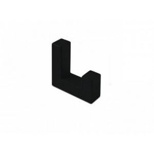 Крючок мебельный 591 однорожковый замак матовый черный C591Z.001BLZ