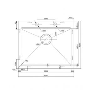 К-кт: мойка SMB-6152SK + SSA-A150 (B-Single Slam-shut)