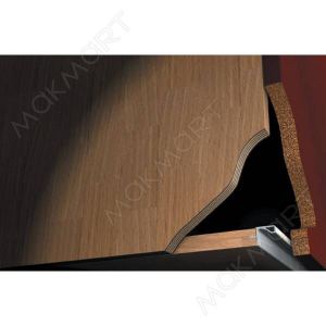 Gola Профиль Г-образный под пропил, для 18мм ДСП, L=3900мм, отделка черный шлифованный