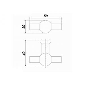 Ручка-кнопка RC089BSN.4 атласный сатиновый никель