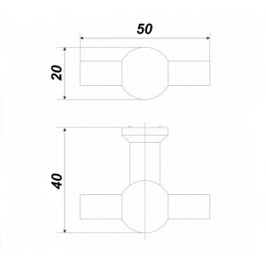 Ручка -кнопка RC089MBSN.1 Матовый атласный никель