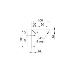 Ножка декоративная Флоренция, h.150, черный бархат (матовый)