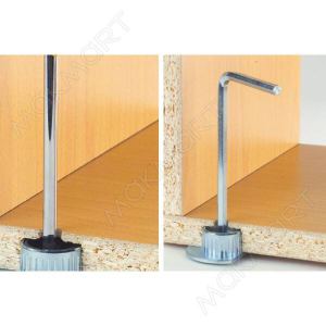 Ножка врезная с металлическим подпятником