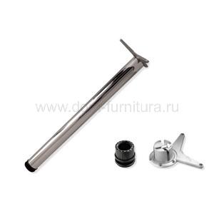 Опора для столов D60х710мм хром