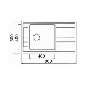 Мойка Seaman Eco Roma SMR-8650A (No holes)