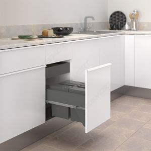 Система хранения в базу 450, Н.304мм (ведра: 2х17л), отделка орион серый