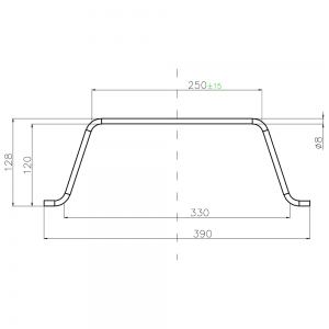 BIN 01-390 КОРОМЫСЛО L= 390 ММ. BIN 01-390 КОРОМЫСЛО L= 390 ММ.