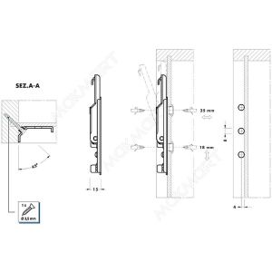 Подвеска полок скрытая, правая