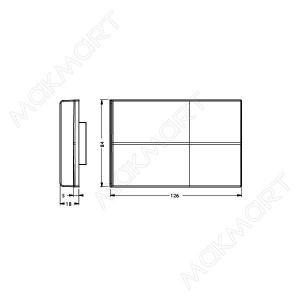 Крышечка декоративная для подвески арт. 807.XL.RV. белая