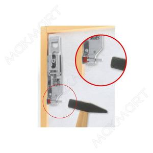 Подвеска полок скрытая с фиксатором, левая