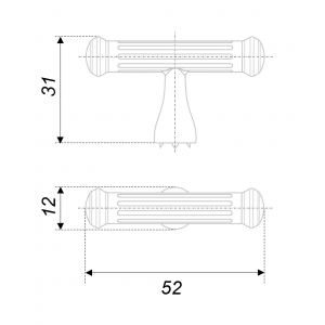 RC531MAB.1 (Ручка мебельная RIGATA 24525Z05201.09)