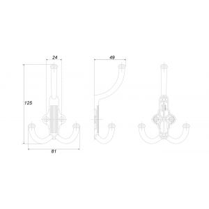 K351AP.6 (Крючок мебельный RIGATA 43525Z12501.19)