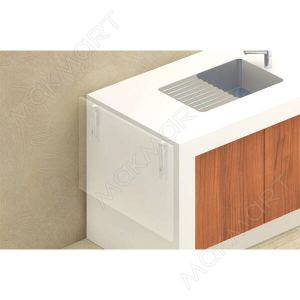 Менсолодержатель складной, L=200мм, отделка коричневый, комплект 2 штуки