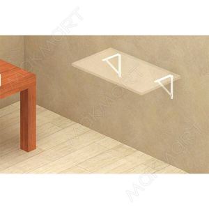 Менсолодержатель складной, L=200мм, отделка коричневый, комплект 2 штуки