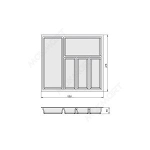 SKY Ёмкость в базу 600 (473х526) для столовых приборов, цвет орион серый SKY Ёмкость в базу 600 (473х526) для столовых приборов, цвет орион серый